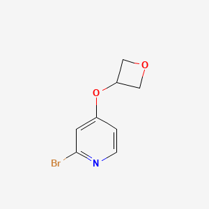 molecular formula C8H8BrNO2 B15499164 2-Bromo-4-(oxetan-3-yloxy)pyridine 