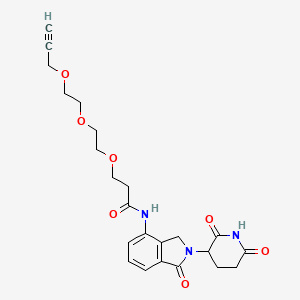 molecular formula C23H27N3O7 B15499173 Lenalidomide-CO-PEG3-propargyl 