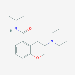 molecular formula C19H30N2O2 B15499179 N-propan-2-yl-3-[propan-2-yl(propyl)amino]-3,4-dihydro-2H-1-benzopyran-5-carboxamide 