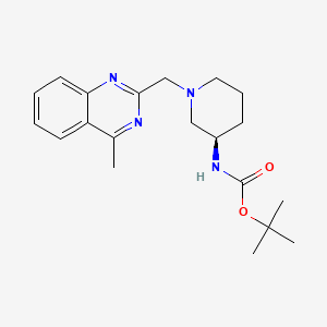 molecular formula C20H28N4O2 B15499207 tert-Butyl (R)-(1-((4-methylquinazolin-2-yl)methyl)piperidin-3-yl)carbamate 
