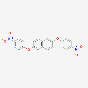 molecular formula C22H14N2O6 B15499209 2,6-Bis(4-nitrophenoxy)naphthalene 