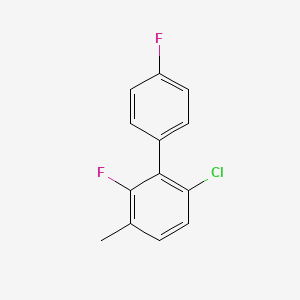 molecular formula C13H9ClF2 B15499418 6-Chloro-2,4'-difluoro-3-methyl-1,1'-biphenyl 