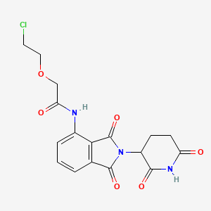 molecular formula C17H16ClN3O6 B15499585 Pomalidomide-acetamido-O-C2-Cl 
