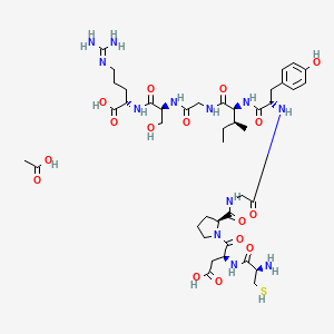 molecular formula C42H66N12O16S B15499655 Laminin (925-933) acetate 