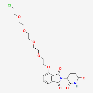 molecular formula C23H29ClN2O9 B15499713 Thalidomide-O-PEG4-C2-Cl 
