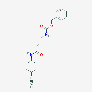 molecular formula C20H26N2O3 B15499795 Benzyl (4-(((1r,4r)-4-ethynylcyclohexyl)amino)-4-oxobutyl)carbamate 