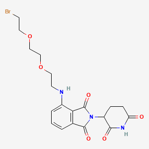 molecular formula C19H22BrN3O6 B15499842 Pomalidomide-PEG2-C2-Br 