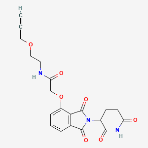 molecular formula C20H19N3O7 B15499938 Thalidomide-O-acetamido-PEG1-propargyl 