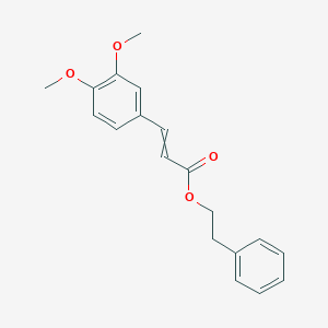 molecular formula C19H20O4 B015500 2-Phenylethyl 3-(3,4-dimethoxyphenyl)prop-2-enoate CAS No. 145551-14-0