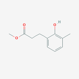 molecular formula C11H14O3 B15500042 Methyl 3-(2-hydroxy-3-methylphenyl)propanoate 