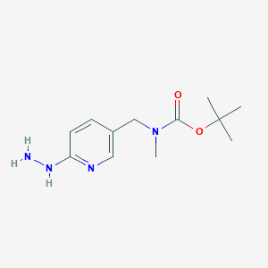 molecular formula C12H20N4O2 B15500045 tert-Butyl ((6-hydrazineylpyridin-3-yl)methyl)(methyl)carbamate 