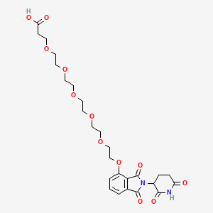 molecular formula C26H34N2O12 B15500154 Thalidomide-O-PEG5-Acid 