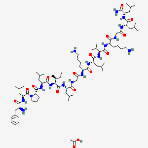 molecular formula C79H139N17O16 B15500171 Mast Cell Degranulating Peptide HR-2 acetate 