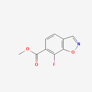 molecular formula C9H6FNO3 B15500221 Methyl 7-fluoro-1,2-benzoxazole-6-carboxylate CAS No. 1427417-74-0