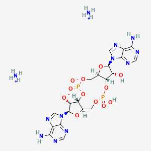 molecular formula C20H30N12O12P2 B15500277 c-di-AMP diammonium 
