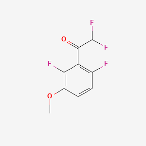 molecular formula C9H6F4O2 B15500332 1-(2,6-Difluoro-3-methoxyphenyl)-2,2-difluoroethanone 