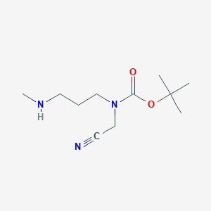 molecular formula C11H21N3O2 B15500339 tert-Butyl (cyanomethyl)(3-(methylamino)propyl)carbamate 