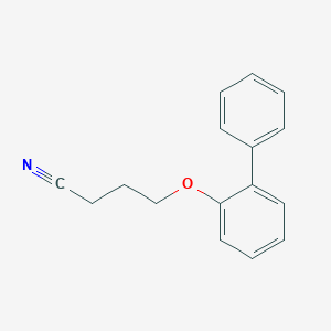 molecular formula C16H15NO B155006 4-(2-Phenylphenoxy)butanenitrile CAS No. 125849-32-3
