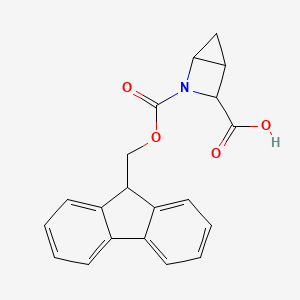molecular formula C20H17NO4 B15500705 2-(9H-fluoren-9-ylmethoxycarbonyl)-2-azabicyclo[2.1.0]pentane-3-carboxylic acid 