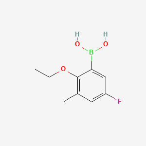 molecular formula C9H12BFO3 B15500732 (2-Ethoxy-5-fluoro-3-methylphenyl)boronic acid 