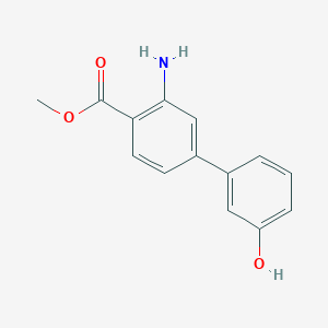 molecular formula C14H13NO3 B15500781 Methyl 3-amino-3'-hydroxy-[1,1'-biphenyl]-4-carboxylate 