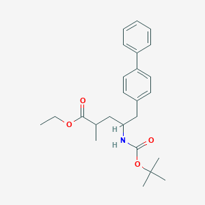 molecular formula C25H33NO4 B15500935 Sacubitril N-Boc Ester 