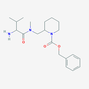 molecular formula C20H31N3O3 B15500953 Benzyl 2-[[(2-amino-3-methylbutanoyl)-methylamino]methyl]piperidine-1-carboxylate 