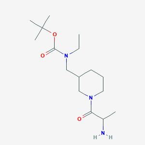 molecular formula C16H31N3O3 B15501090 tert-butyl N-[[1-(2-aminopropanoyl)piperidin-3-yl]methyl]-N-ethylcarbamate 