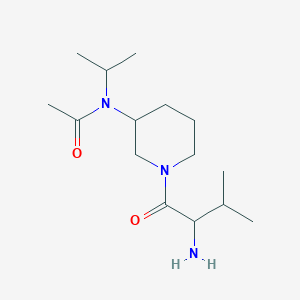 molecular formula C15H29N3O2 B15501097 N-[1-(2-amino-3-methylbutanoyl)piperidin-3-yl]-N-propan-2-ylacetamide 