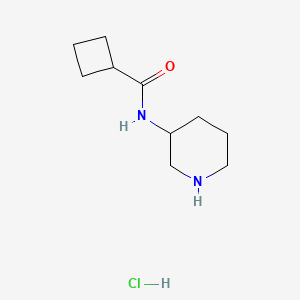 molecular formula C10H19ClN2O B15501162 N-piperidin-3-ylcyclobutanecarboxamide;hydrochloride 