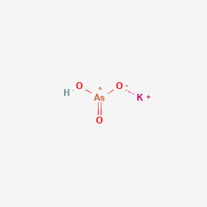 molecular formula AsHKO3 B155014 Potassium arsenite (1:x) CAS No. 10124-50-2