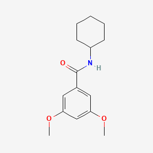 molecular formula C15H21NO3 B15501531 N-cyclohexyl-3,5-dimethoxybenzamide 