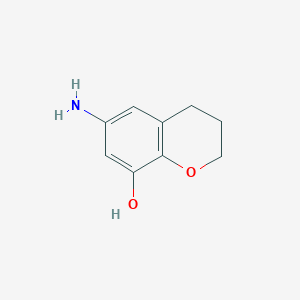 molecular formula C9H11NO2 B15501697 6-Aminochroman-8-ol 