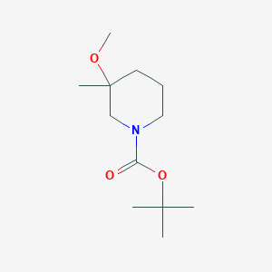 molecular formula C12H23NO3 B15501813 Tert-butyl 3-methoxy-3-methyl-piperidine-1-carboxylate 