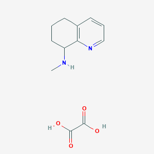 molecular formula C12H16N2O4 B15501943 N-methyl-5,6,7,8-tetrahydroquinolin-8-amine;oxalic acid 