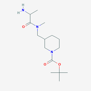 molecular formula C15H29N3O3 B15502015 Tert-butyl 3-[[2-aminopropanoyl(methyl)amino]methyl]piperidine-1-carboxylate 