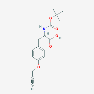 molecular formula C17H21NO5 B15502058 N-Boc-O-2-propyn-1-yl-DL-tyrosine 