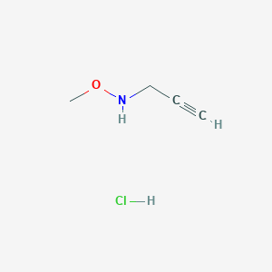 molecular formula C4H8ClNO B15502412 O-Methyl-N-(prop-2-yn-1-yl)hydroxylamine hydrochloride 