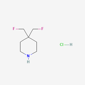 molecular formula C7H14ClF2N B15502470 4,4-Bis(fluoromethyl)piperidine hydrochloride 