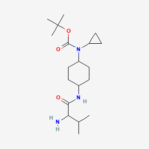 molecular formula C19H35N3O3 B15502513 tert-butyl N-[4-[(2-amino-3-methylbutanoyl)amino]cyclohexyl]-N-cyclopropylcarbamate 