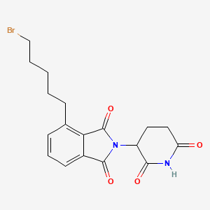molecular formula C18H19BrN2O4 B15502561 Thalidomide-C5-Br 