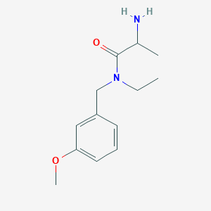 molecular formula C13H20N2O2 B15502572 2-amino-N-ethyl-N-[(3-methoxyphenyl)methyl]propanamide 