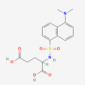 molecular formula C17H20N2O6S B15502697 N-(5-dimethylaminonaphthalenesulfonyl)-dl-glutamic acid 