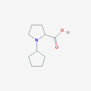 molecular formula C10H17NO2 B15502740 Cyclopentylproline 