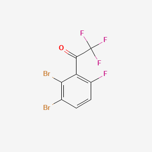 molecular formula C8H2Br2F4O B15502777 1-(2,3-Dibromo-6-fluorophenyl)-2,2,2-trifluoroethanone 
