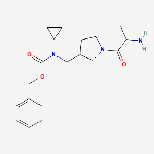 molecular formula C19H27N3O3 B15502807 benzyl N-[[1-(2-aminopropanoyl)pyrrolidin-3-yl]methyl]-N-cyclopropylcarbamate 
