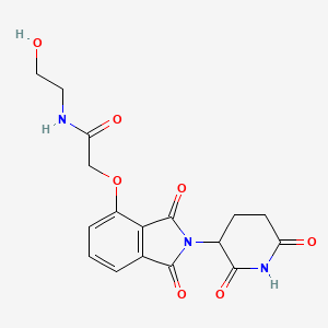molecular formula C17H17N3O7 B15502918 Thalidomide-O-acetamido-PEG1-OH 