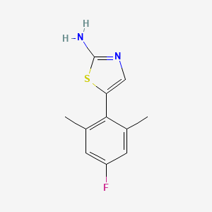 molecular formula C11H11FN2S B15503128 5-(4-Fluoro-2,6-dimethylphenyl)thiazol-2-amine 