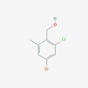 molecular formula C8H8BrClO B15503263 (4-Bromo-2-chloro-6-methylphenyl)methanol 