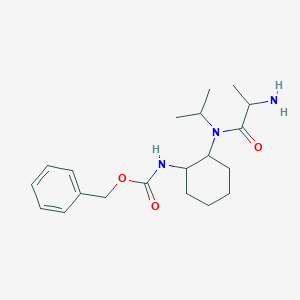 molecular formula C20H31N3O3 B15503369 benzyl N-[2-[2-aminopropanoyl(propan-2-yl)amino]cyclohexyl]carbamate 